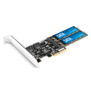 AXAGON PCES-SA4M2 PCIe Controller 2x internal SATA 6G port + 2x internal M.2 B-key SATA port + LP - Image 2