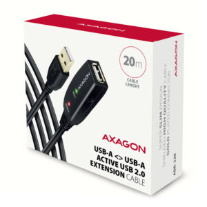 AXAGON ADR-220 active USB 2.0 extension cable, USB-A plug/socket - 20m - Image 2