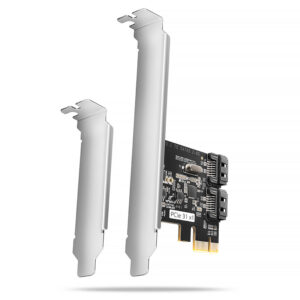 AXAGON PCES-SJ2 PCIe Controller 2x internal SATA 6G port, JMB582 + LP - Image 1