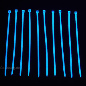 Bitspower kabelių surišimo rinkinys, 20 vnt., 120 mm – UV mėlynas