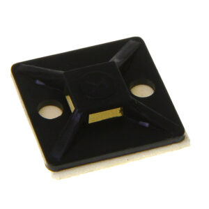 InLine mounting base for cable ties 4.5mm, juodos spalvos - 10vnt