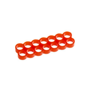 E22 14-Slot Stealth Cable Comb - raudonos spalvos