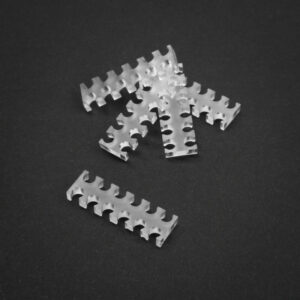 King Mod Service 12-Slot Cable Comb 3mm small - skaidrus - set of 5