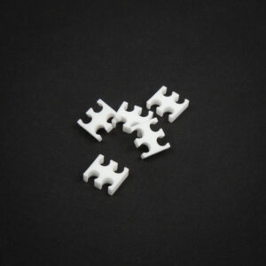 King Mod Service 4-Slot Cable Comb 3mm small - baltos spalvos - set of 5