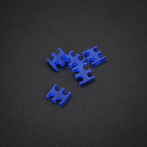 King Mod Service 4-Slot Cable Comb 4mm large - mėlynos spalvos - set of 5