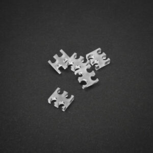 King Mod Service 4-Slot Cable Comb 4mm large - skaidrus - set of 5