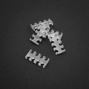 King Mod Service 8-Slot Cable Comb 3mm Small - skaidrus - Set of 5