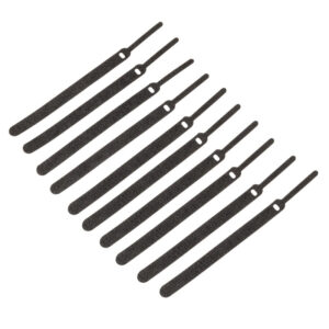 Kolink Velcro Hook and Loop Cable Ties - 10 Pack, 150mm, juodos spalvos