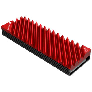Jonsbo M. 2-3 M.2 SSD heatsink - raudonos spalvos