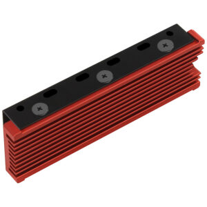 AXAGON CLR-M2 passive M.2 SSD heatsink - 2280, aluminium, raudonos spalvos