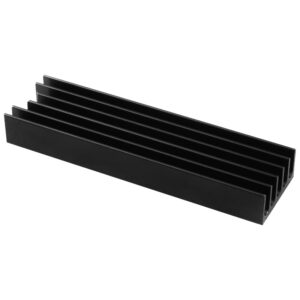AXAGON CLR-M2L10 passive M.2 SSD heatsink - 2280, 10 mm height, aluminium, juodos spalvos