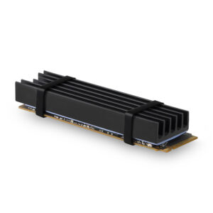 AXAGON CLR-M2L10 passive M.2 SSD heatsink - 2280, 10 mm height, aluminium, juodos spalvos - Image 2