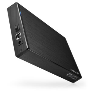 AXAGON EE35-XA3 external 3.5" enclosure, USB 3.0, SATA II, aluminium - black - Image 1