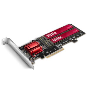 AXAGON PCEM2-ND PCIe adapter for two M.2 SSDs - Image 2