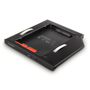 AXAGON RSS-CD09 2.5 inch SSD/HDD adapter for optical drive, 9.5mm, LED - Image 1