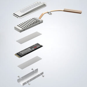 Graugear M.2 NVMe SSD heatpipe cooler with cover for PlayStation 5 - Image 2