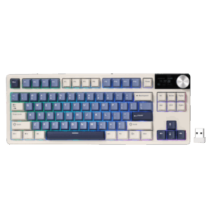 Royal Kludge RK S85 - US layout - Hot-Swappable Cloud Switches - Horizon Blue (Mėlyna) Belaidė Žaidimų Klaviatūra