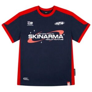 T-shirt Skinarma Halo L mėlynos spalvos