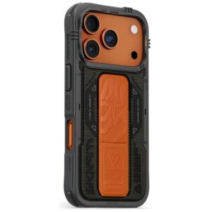 Skinarma Phantom dėklas skirtas Apple iPhone 17 Pro Magnetic Charging + Grip Stand Olive - Image 1
