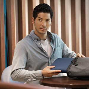 UNIQ Cyprus Nešiojamo kompiuterio dėklas 14" abyss mėlynos spalvos Water-resistant Neoprene - Image 5