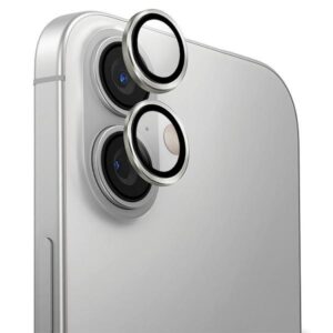 UNIQ Optix Aluminium Camera Lens Protector Apple iPhone 16 6.1" /16 Plus 6.7" sterling silver - Image 1