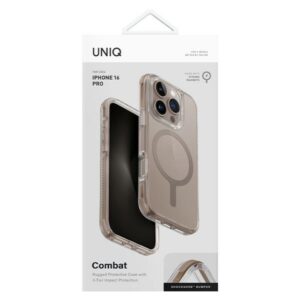 UNIQ Combat Apple iPhone 16 Pro 6.3" Magclick Charging dėklas aukso spalvos/taupe aukso spalvos - Image 4