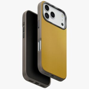 UNIQ Lyden DS dėklas skirtas Apple iPhone 17 Pro Magclick Charging Yellow-pilkos spalvos - Image 1
