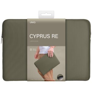 Nešiojamo kompiuterio dėklas UNIQ Cyprus Ridge Edition 14" waterproof neoprene žalios spalvos - Image 6
