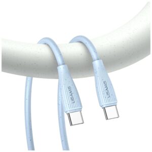 Kabelis USAMS Green Series SJ716 60W USB-C į USB-C 1m baltos spalvos - Image 5