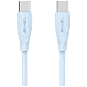 Kabelis USAMS Green Series SJ716 60W USB-C į USB-C 1m mėlynos spalvos - Image 1