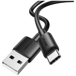 Kabelis USAMS YD Series SJ708 18W 3A USB-A į USB-C 1m baltos spalvos - Image 2