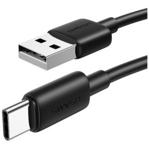 Kabelis USAMS YD Series SJ708 18W 3A USB-A į USB-C 1m baltos spalvos - Image 4