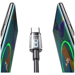 Kabelis USAMS YD Series SJ708 18W 3A USB-A į USB-C 1m baltos spalvos - Image 5