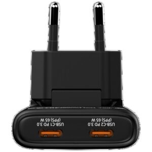 Verbatim Fold n Go mains charger GaN 65W black 32354 - Image 5