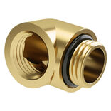 Barrow Dazzle Adapter 90 Degree G1/4 Inch Male to G1/4 Inch Female - Gold