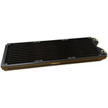 Phobya R27-S360 Radiator, 360 mm radiator, 18 FPI, copper fins, 2x G1/4-inch connections – juodos spalvos