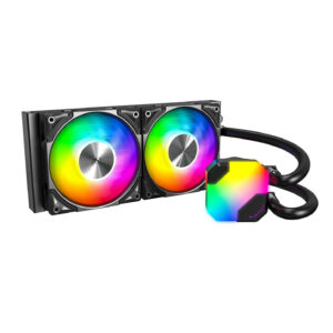 Montech Hyper Flow ARGB AIO water cooling, juodos spalvos - 240mm