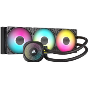 Corsair Nautilus RS 360 ARGB Complete Water Cooling - 360 mm, juodos spalvos - Image 2