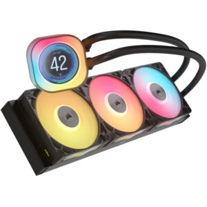 Corsair iCUE LINK Titan 360 RX LCD RGB Complete Water Cooling - 360 mm, juodos spalvos