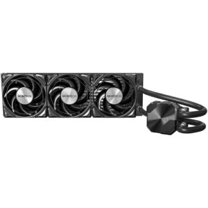 Montech HyperFlow Silent All-in-One Liquid Cooler - 360mm, juodos spalvos - Image 2