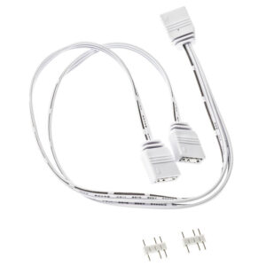 Kolink ARGB 1-2 splitter cable - 30cm, white - Image 2