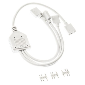 Kolink ARGB 1-3 splitter cable - 30cm, white - Image 2