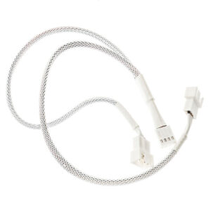 Kolink 1-3 PWM Fan Splitter Cable - 35cm, braided, white - Image 2