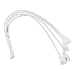 Kolink 1-4 PWM Fan Splitter Cable - 35cm, braided, white - Image 2