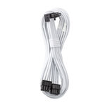 CableMod C-Series Pro Bridged Connection Cable - Variant A, 90°, 16-Pin to 2x8-Pin PCIe, baltos spalvos