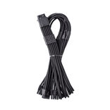 CableMod C-Series Pro ModMesh 12V-2x6-Cable, Sleeved, 16-Pin to 3x 8-Pin, for Corsair Type 4 ir 3 PSUs - juodos spalvos, 60cm