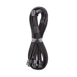 CableMod C-Series Pro Bridged Connection Cable - Variant A, 90°, 16-Pin to 3x8-Pin PCIe, juodos spalvos