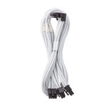 CableMod C-Series Pro Bridged Connection Cable - Variant B, 90°, 16-Pin to 3x8-Pin PCIe, baltos spalvos