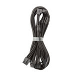 CableMod C-Series Pro Bridged Connection Cable - Variant A, 90°, 16-Pin to 4x8-Pin PCIe, juodos spalvos