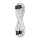 CableMod C-Series Pro ModMesh Bridged Bridged Connection Cable - 8+8-Pin PCIe, baltos spalvos, 60cm